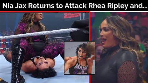 Nia Jax Returns To WWE, Attacks Rhea Ripley.
